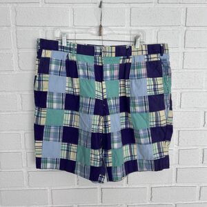 English Sports Shop Bermuda Handwoven Indian Madras Cotton Men's Shorts 42